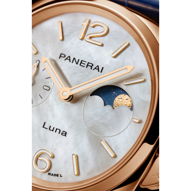【7A Quality】Panerai  Luminor Due Luna Goldtech™ Madreperla 38mm PAM01181