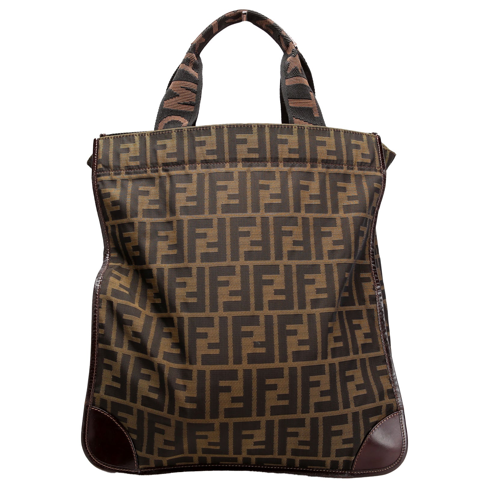 FENDI Zucca Foldable Tote Brown