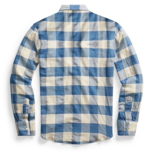 Mens Plaid Thick Casual Shirt