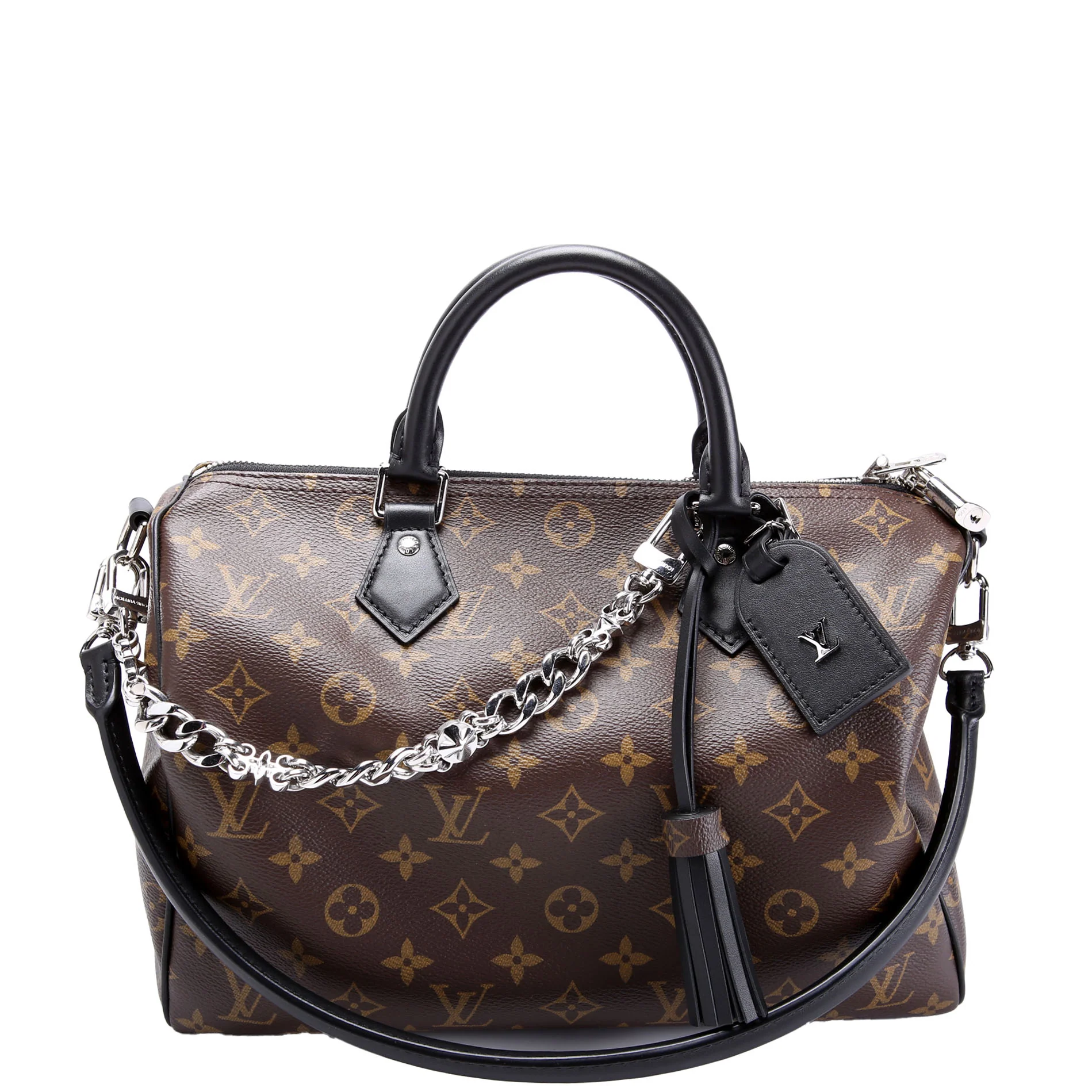 LOUIS VUITTON Speedy Soft 30 Monogram Dark Black