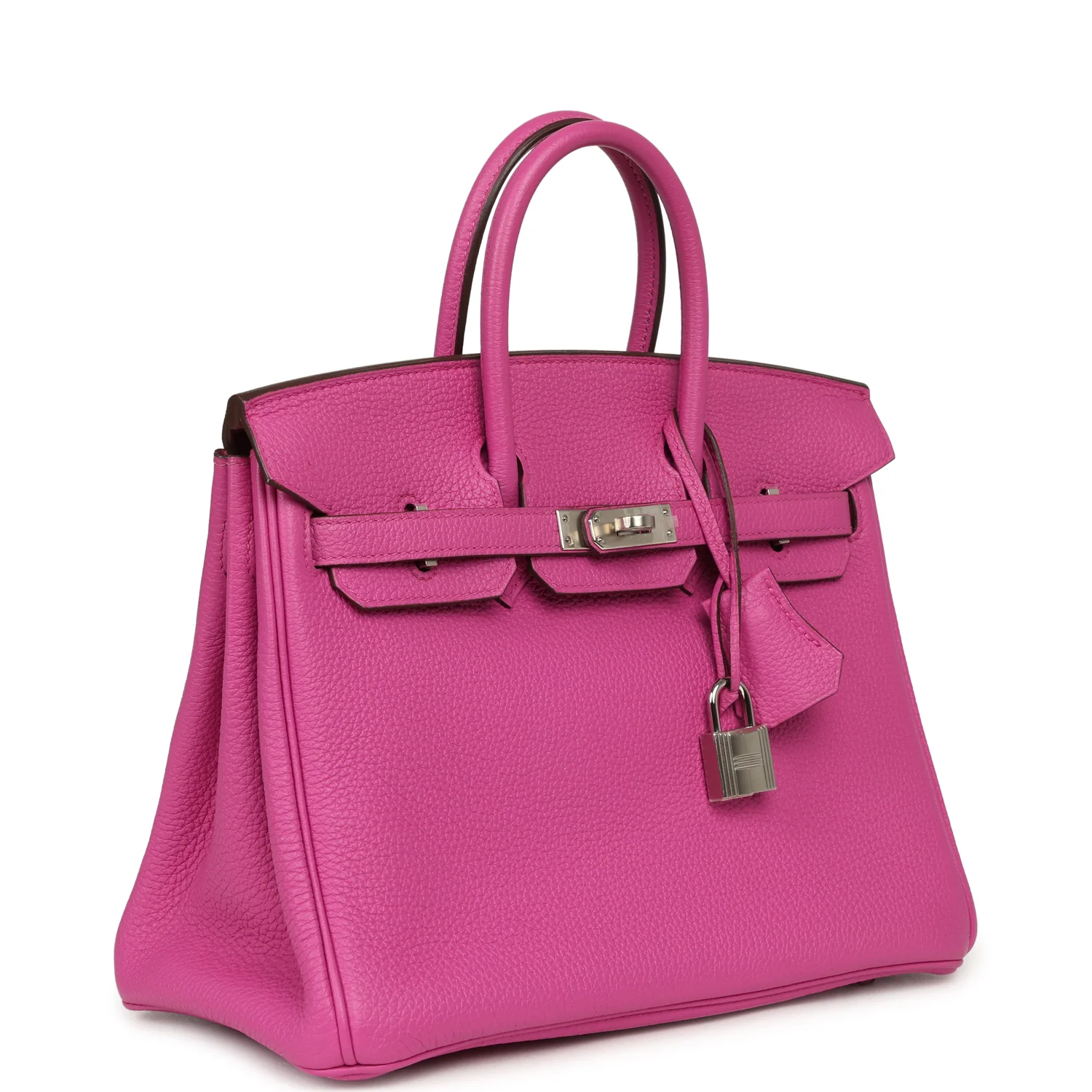 HERMÈS Birkin 25 Magnolia Clemence Palladium Hardware