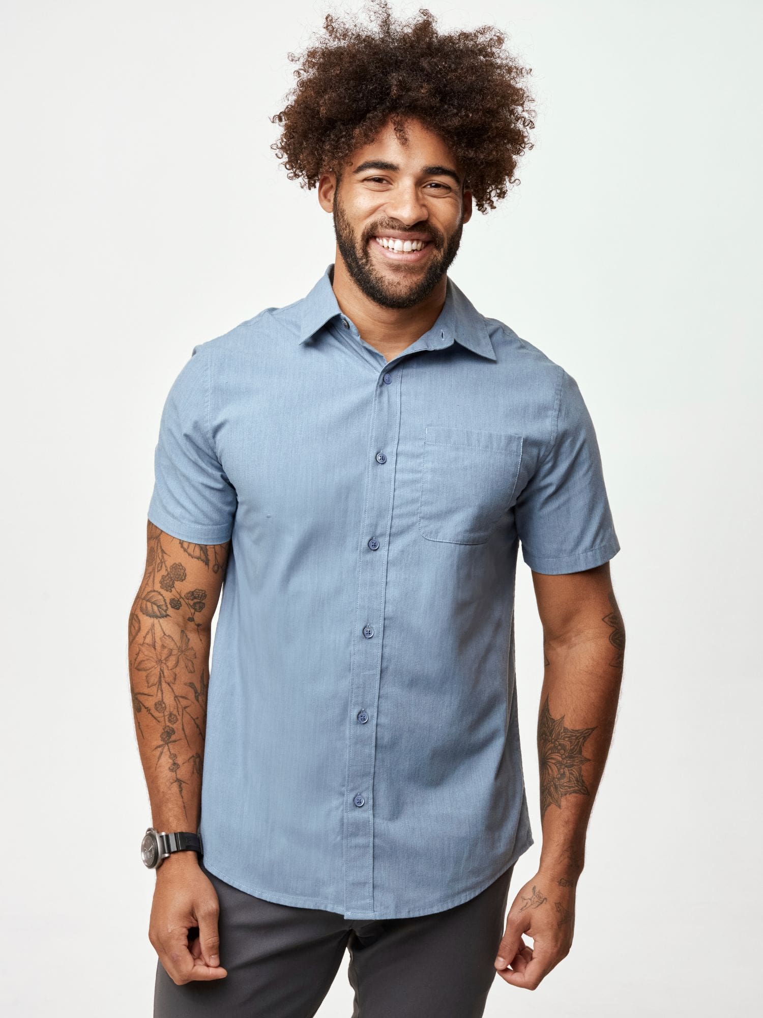 Short Sleeve Button Up Foundation 3-Pack