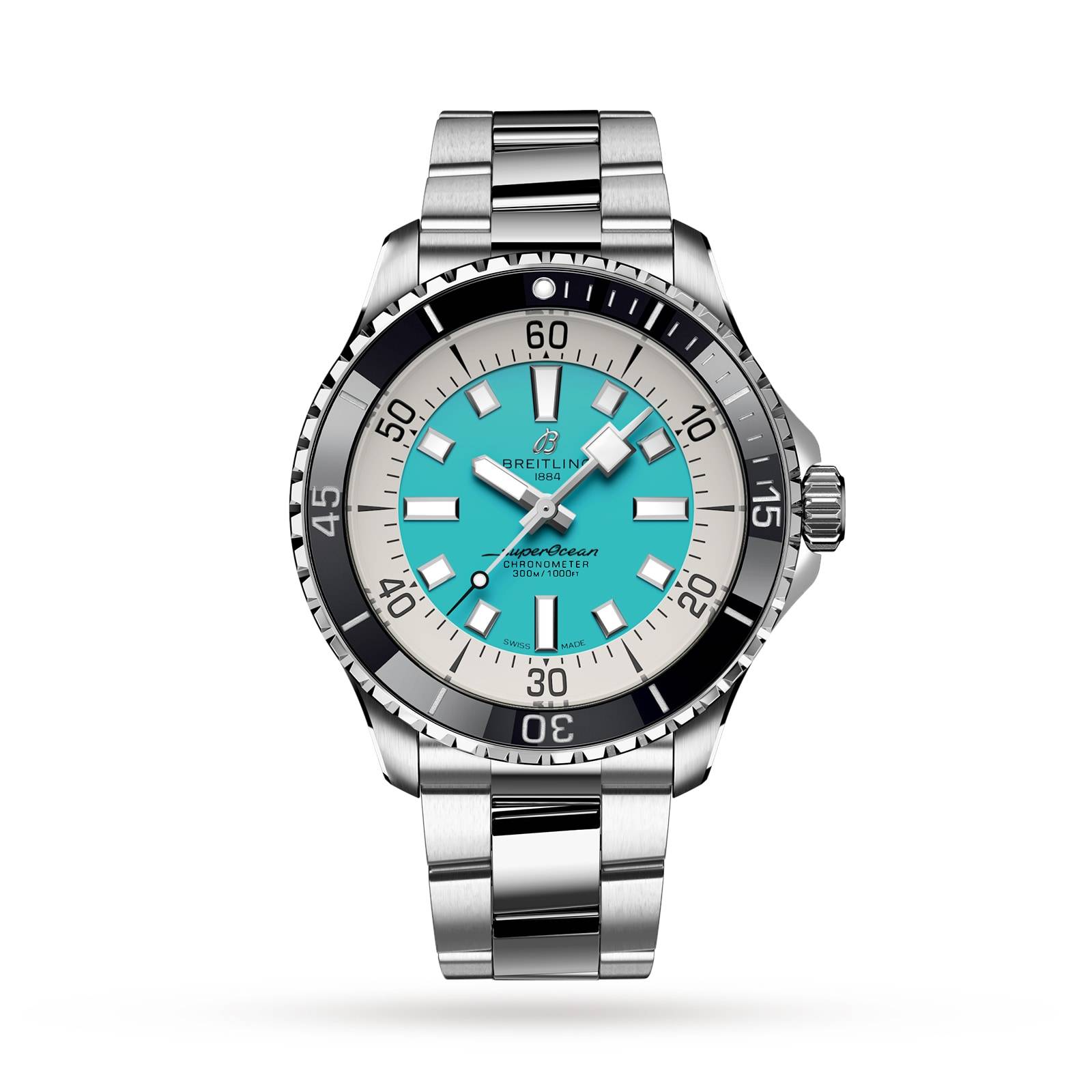 Breitling Superocean 44mm Mens Watch Turquoise-P17532118
