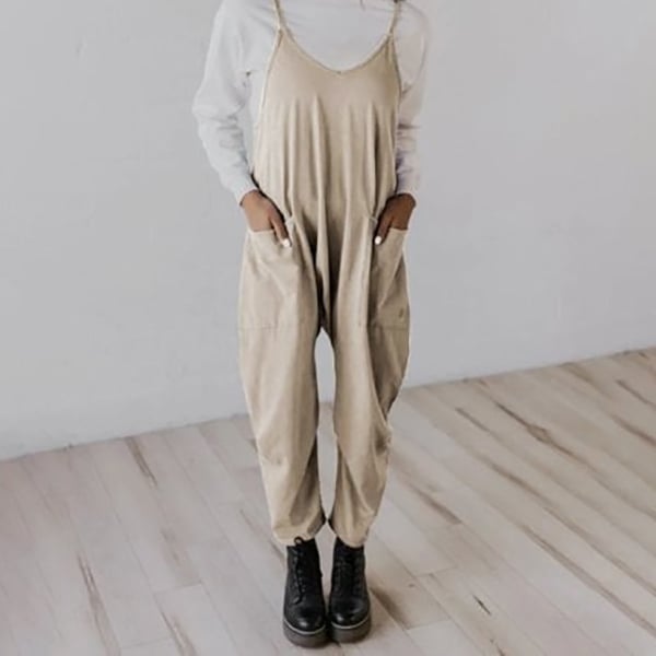 🔥Hot Sale Wide Leg Jumpsuit with Pockets