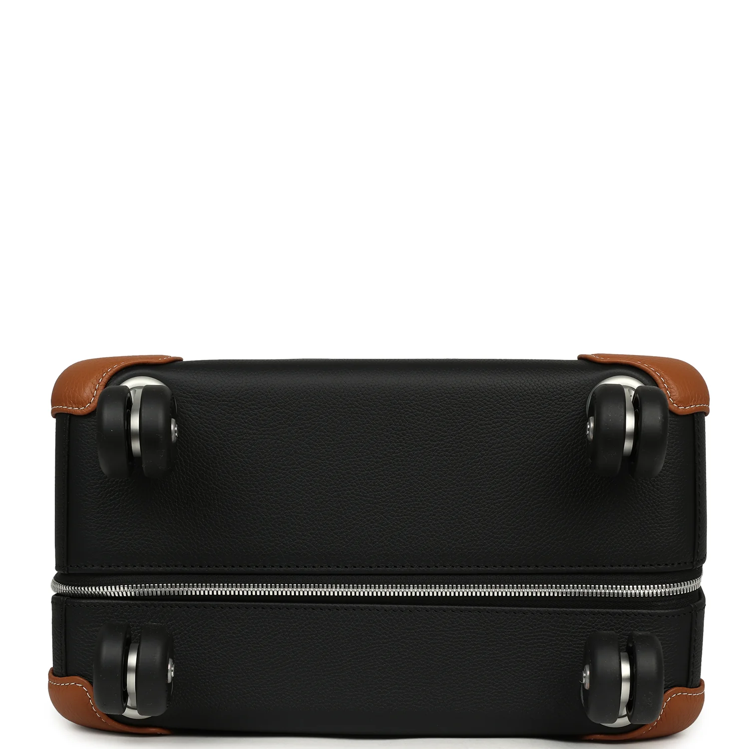 Hermes R.M.S. Cabine Rolling Suitcase Écru, Black Plume H Canvas, Fauve, Black Régate Palladium Hardware