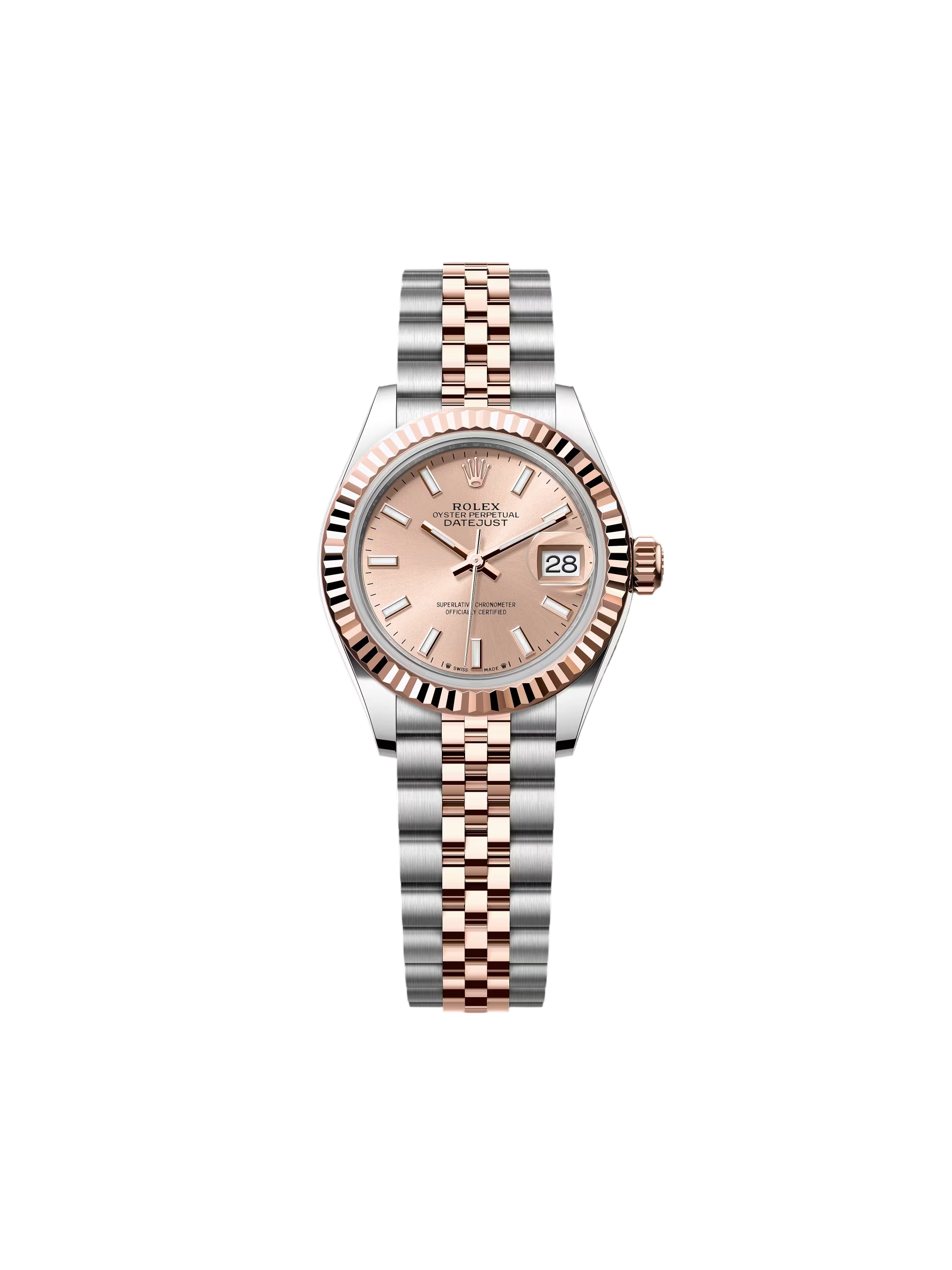 RLX Lady-Datejust 31mm 279171 Sundust Index Oyster Stainless Steel and Rose Gold
