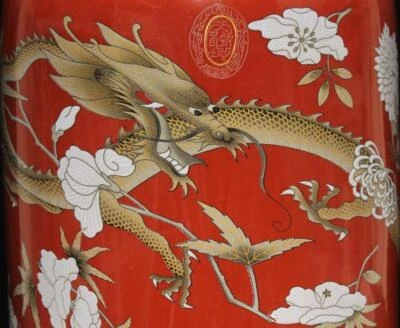 42CM Yongqingchangchun Signed Old Chinese Famille Rose Vase W/flower