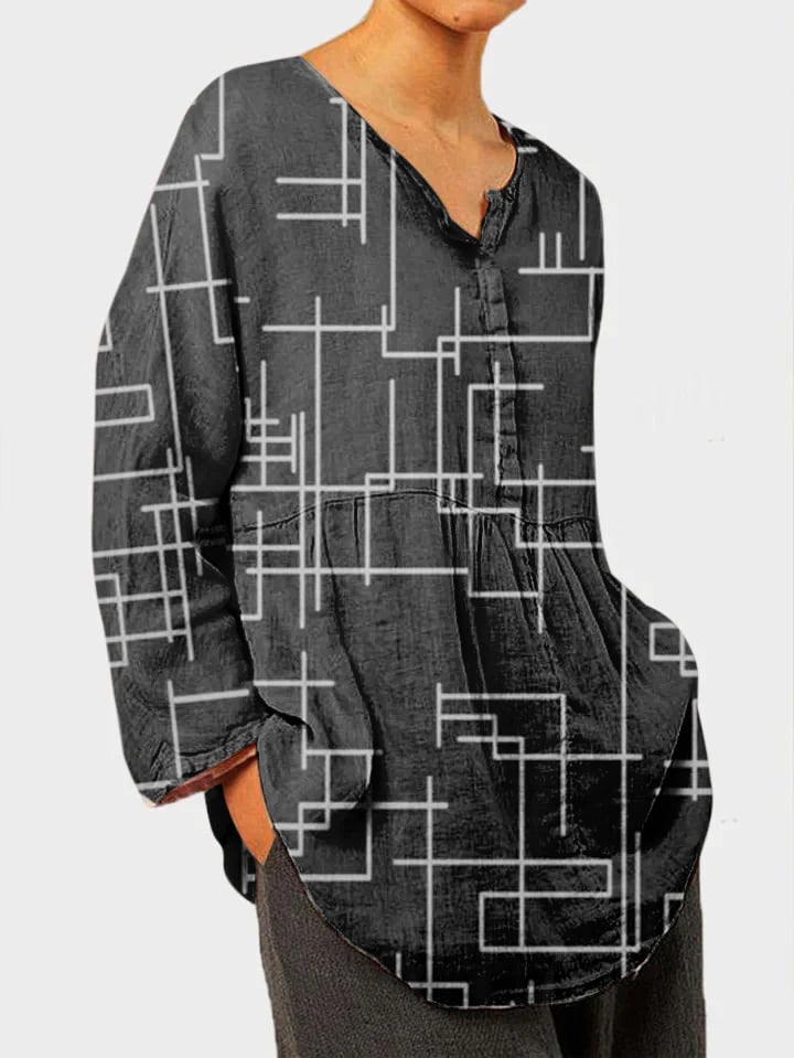 Solid Casual Long Sleeve Blouse
