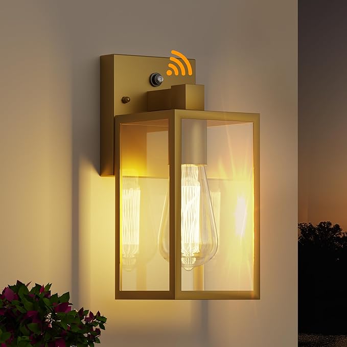 YARDLUME Gold Dusk to Dawn Porch Lights