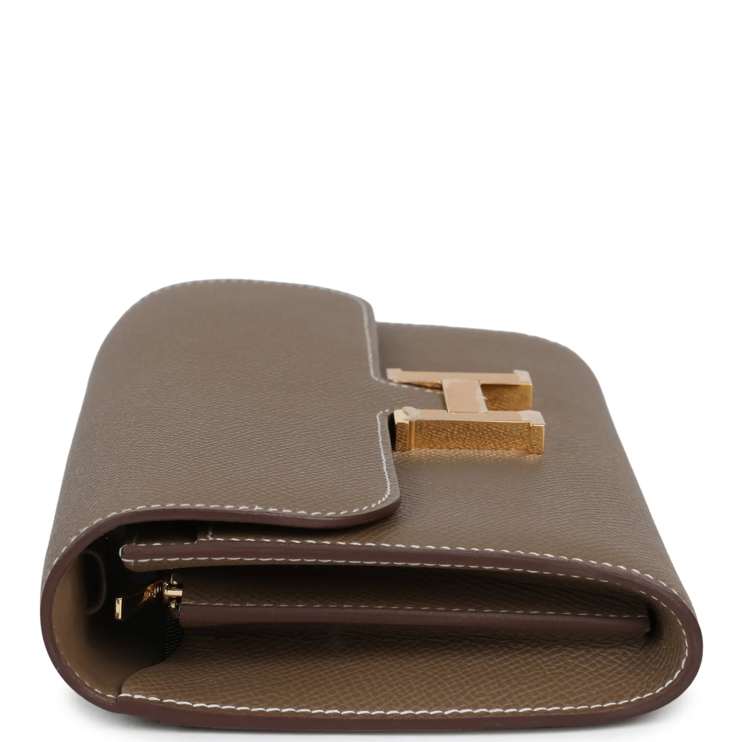 Hermes Constance Wallet To Go Etoupe Epsom Gold Hardware
