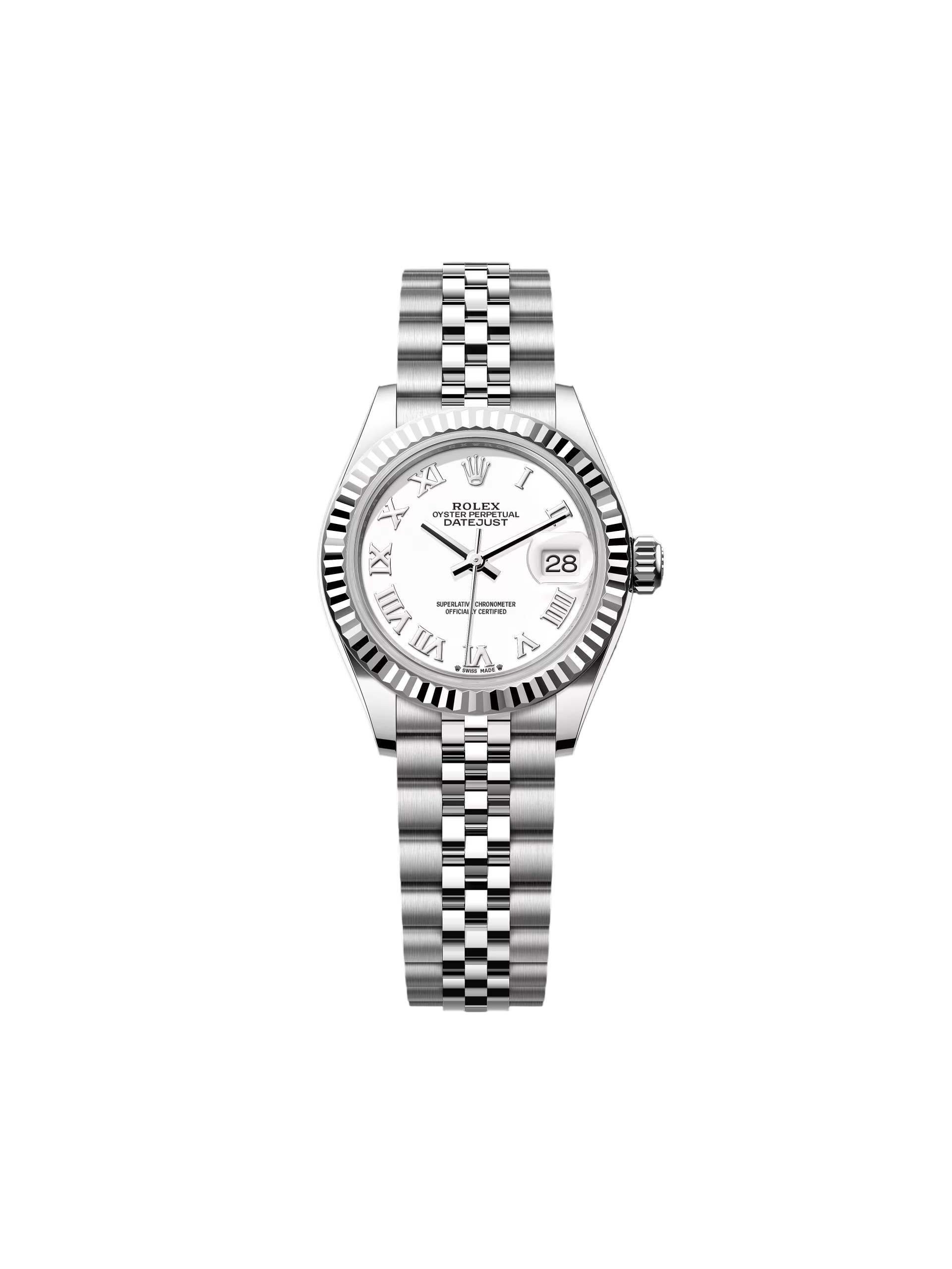 RLX Lady-Datejust 31mm 279174 White Roman Dial Oyster Bracelet