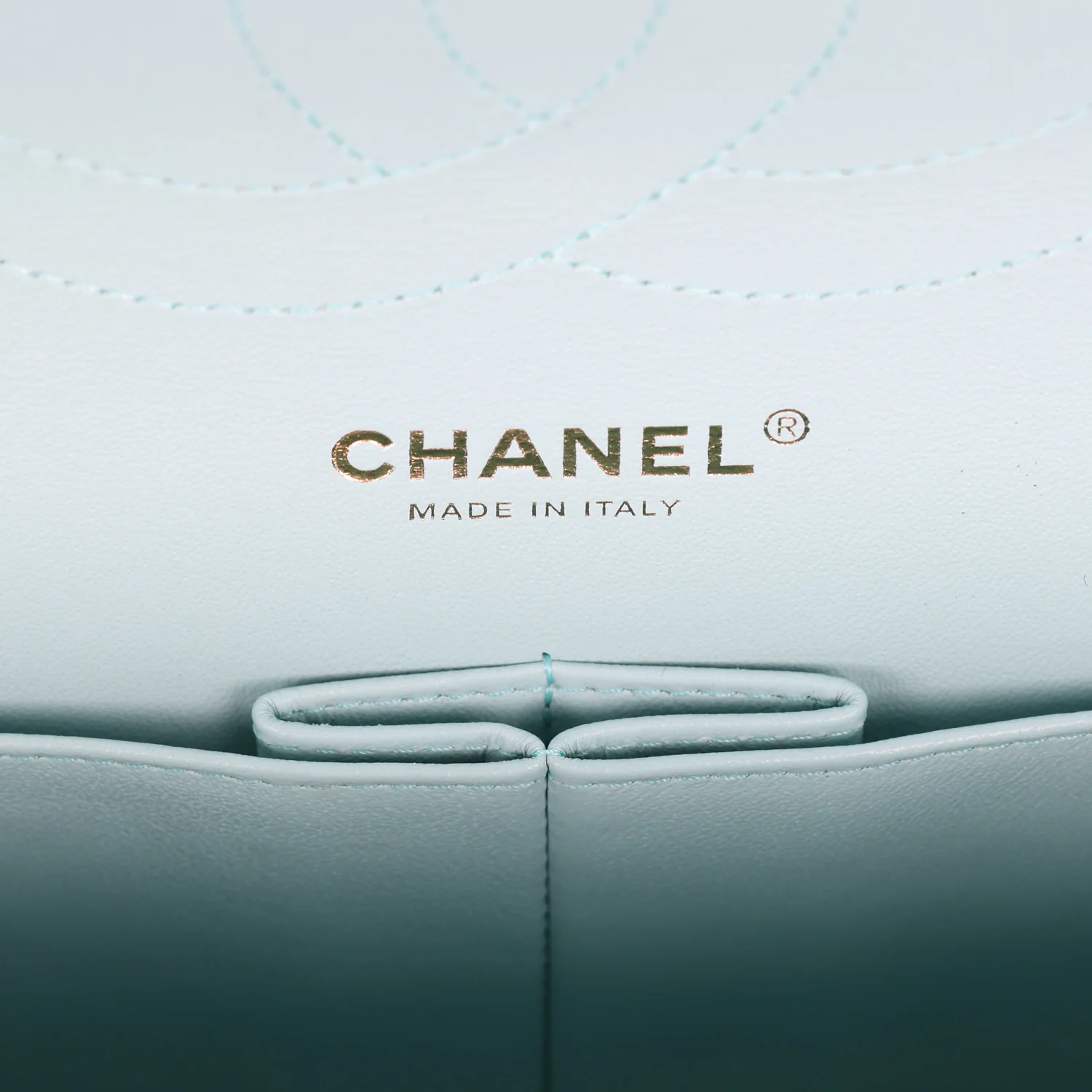Chanel Jumbo Classic Double Flap Light Blue Caviar Light Gold Hardware