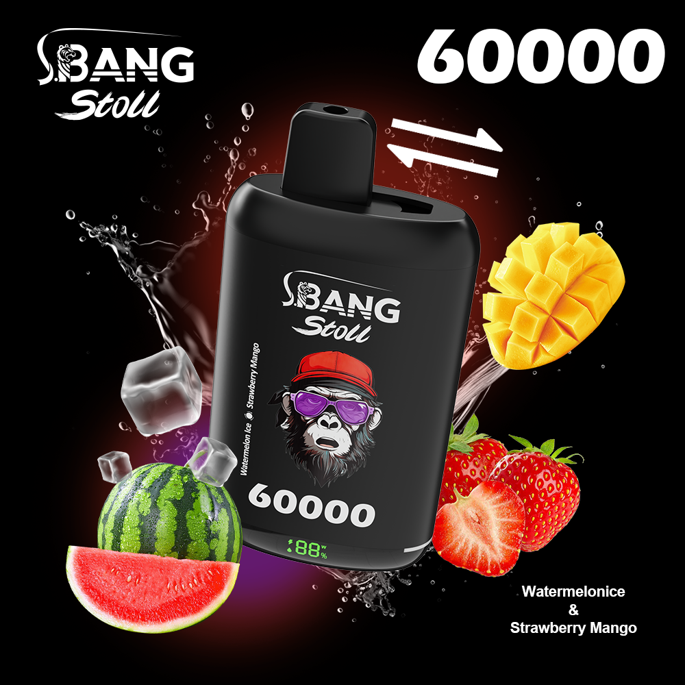 [Minimum order of two]Bang Stoll 60K Puffs 2-in-1 Prefilled Vape | Dual Flavor, Rechargeable
