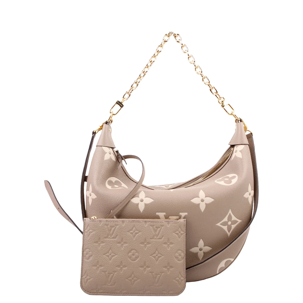 LOUIS VUITTON Loop Hobo Bicolor Empreinte Turtledove