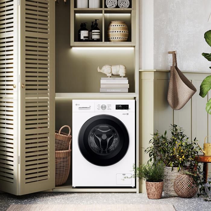 LG - Lavatrice AI DD F4NX1008NWK SERIE X1 8kg Classe A-Ivory White