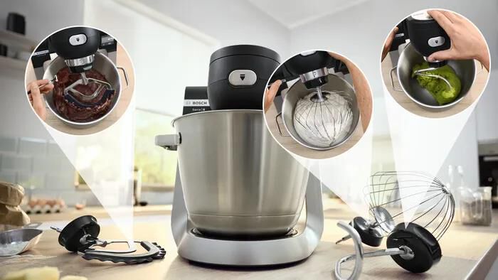 BOSCH - Kitchen machine MUMS6ZS34-Black,Stainless steel