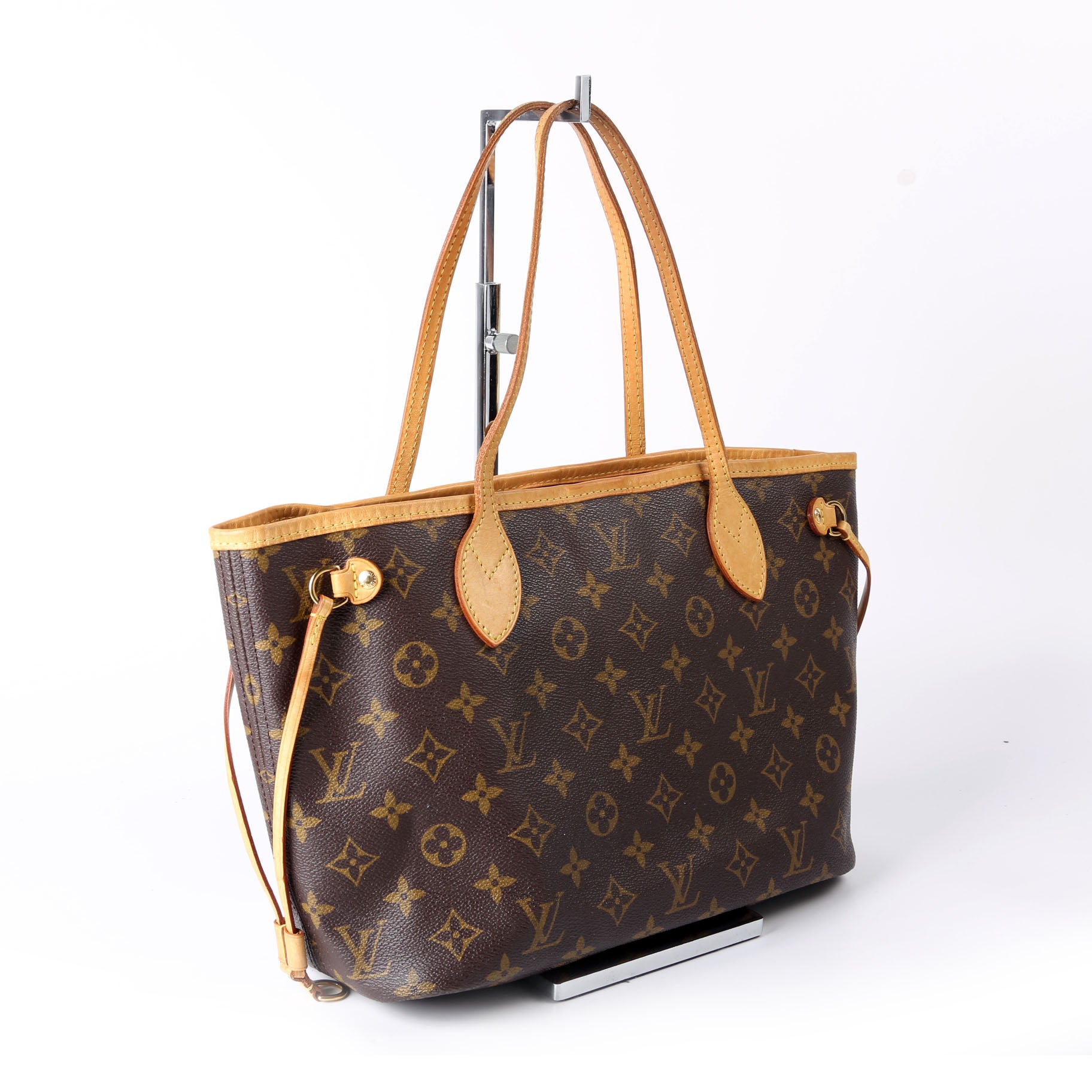 LOUIS VUITTON Neverfull PM Monogram Beige