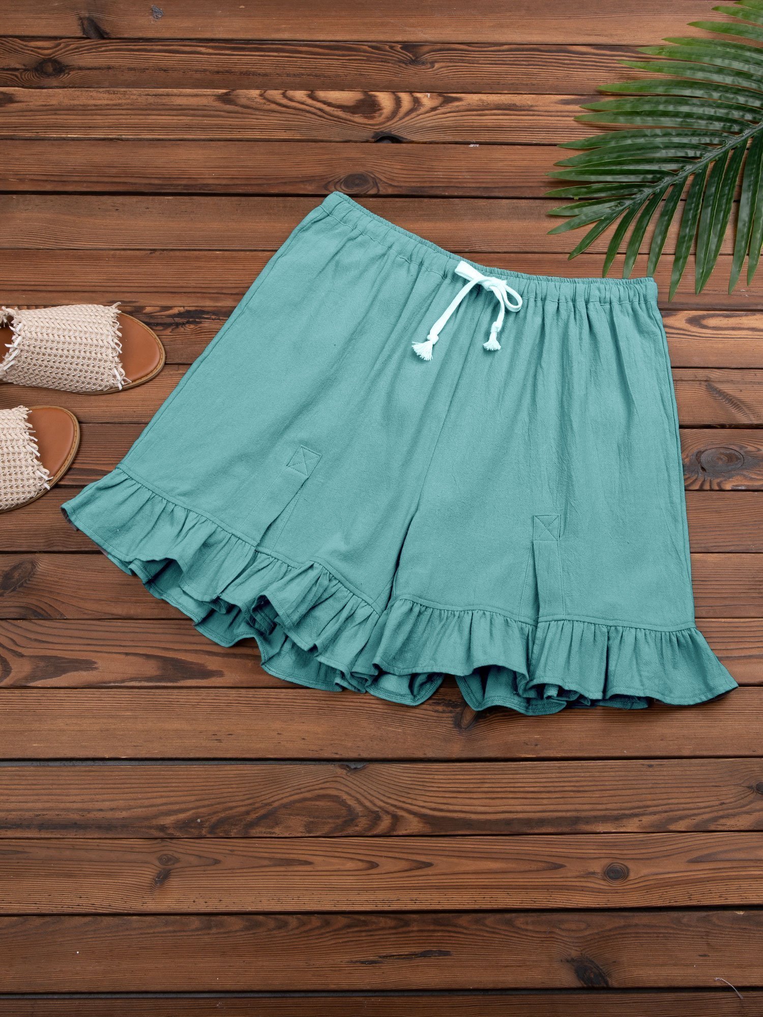 Women Folds Casual Pants