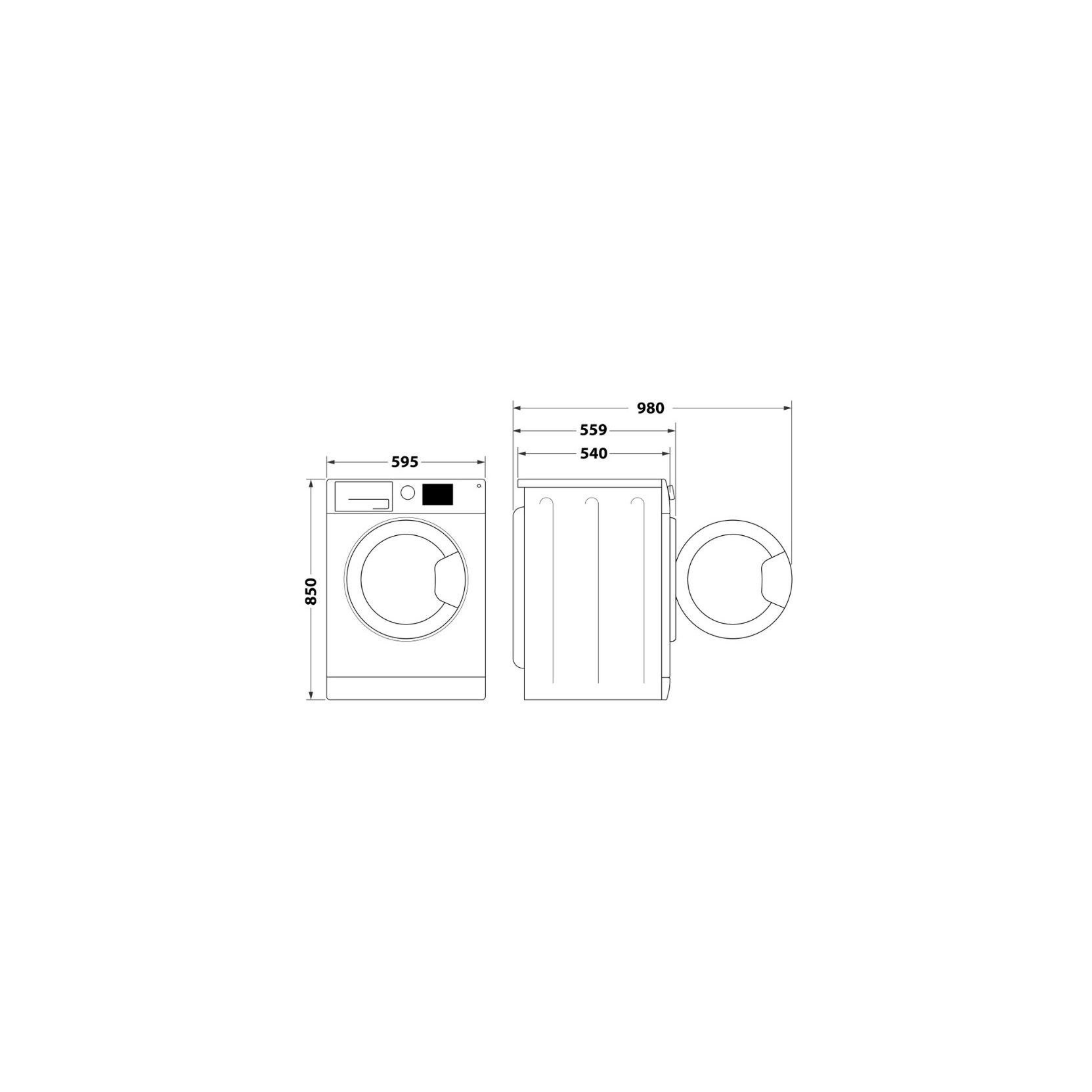 Lavasciuga Hotpoint NDB 9636 DA IT Libera Installazione Caricamento Frontale