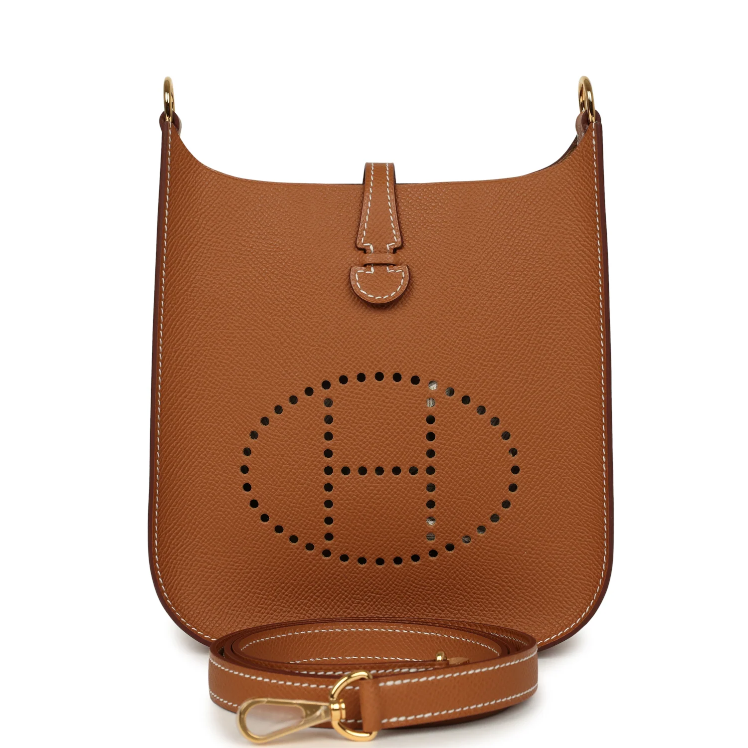 HERMÈS Evelyne Sellier TPM Gold Epsom Gold Hardware