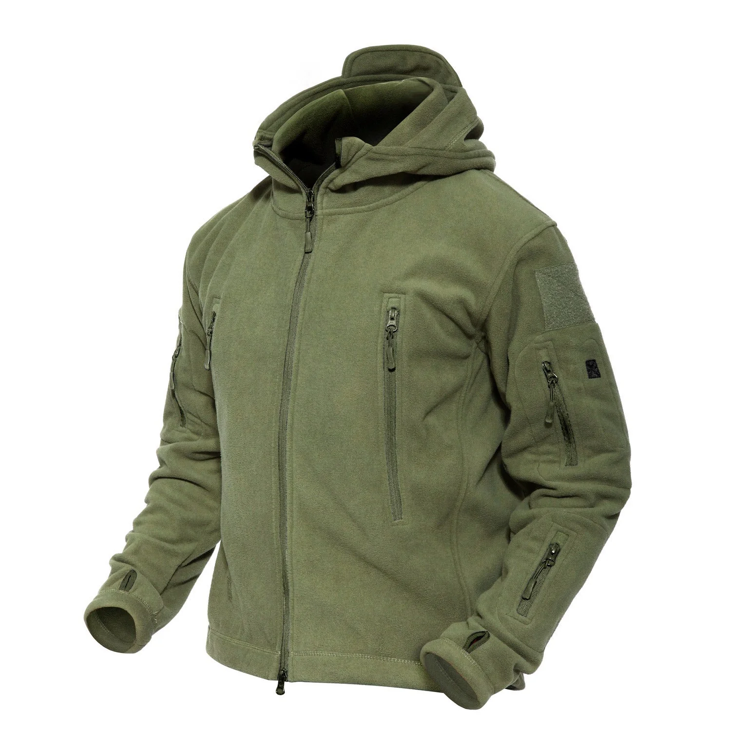 Men's Tactical Fleece Jacket Hoodie Winter Warm Coats
