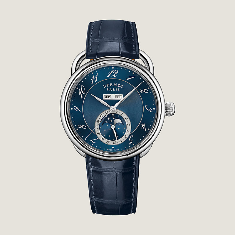 Arceau Grande Lune watch, 43 mm