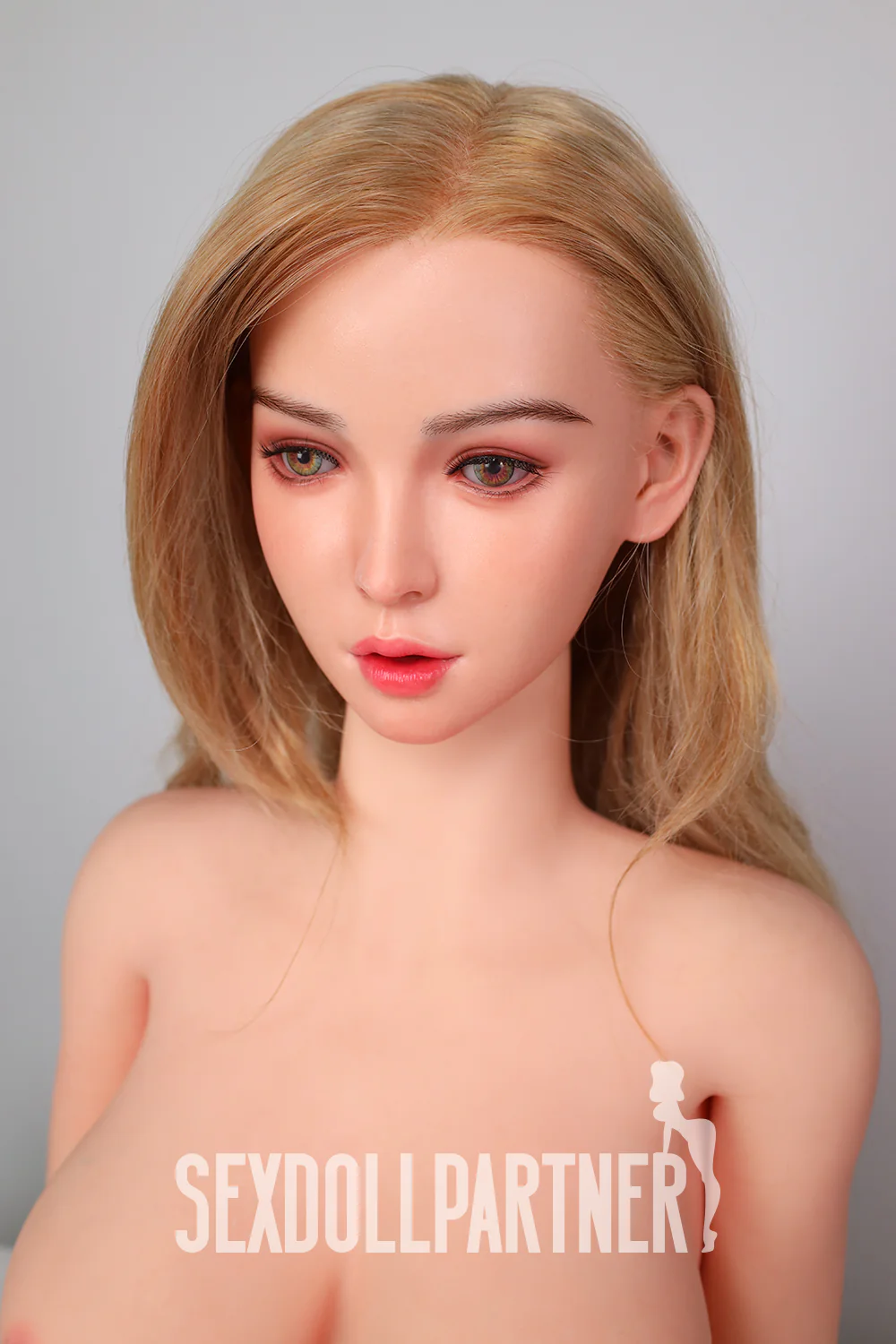 US Stock - 5ft34/ 163cm Prudence Silicone Head + TPE Body Blonde Real-life Girl Sex Doll Gel Breast