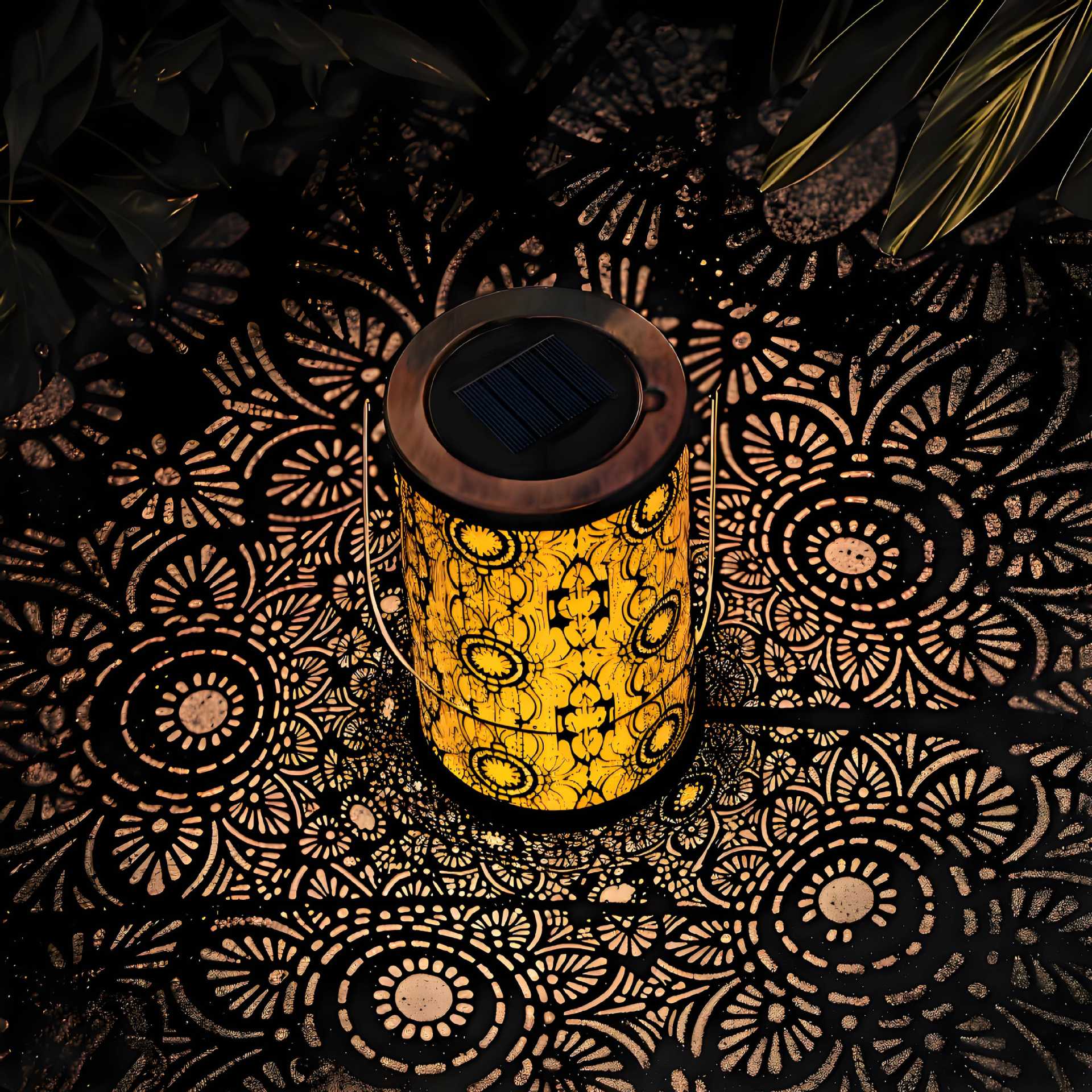 Colorful Sunflower-Patterned Solar Garden Light