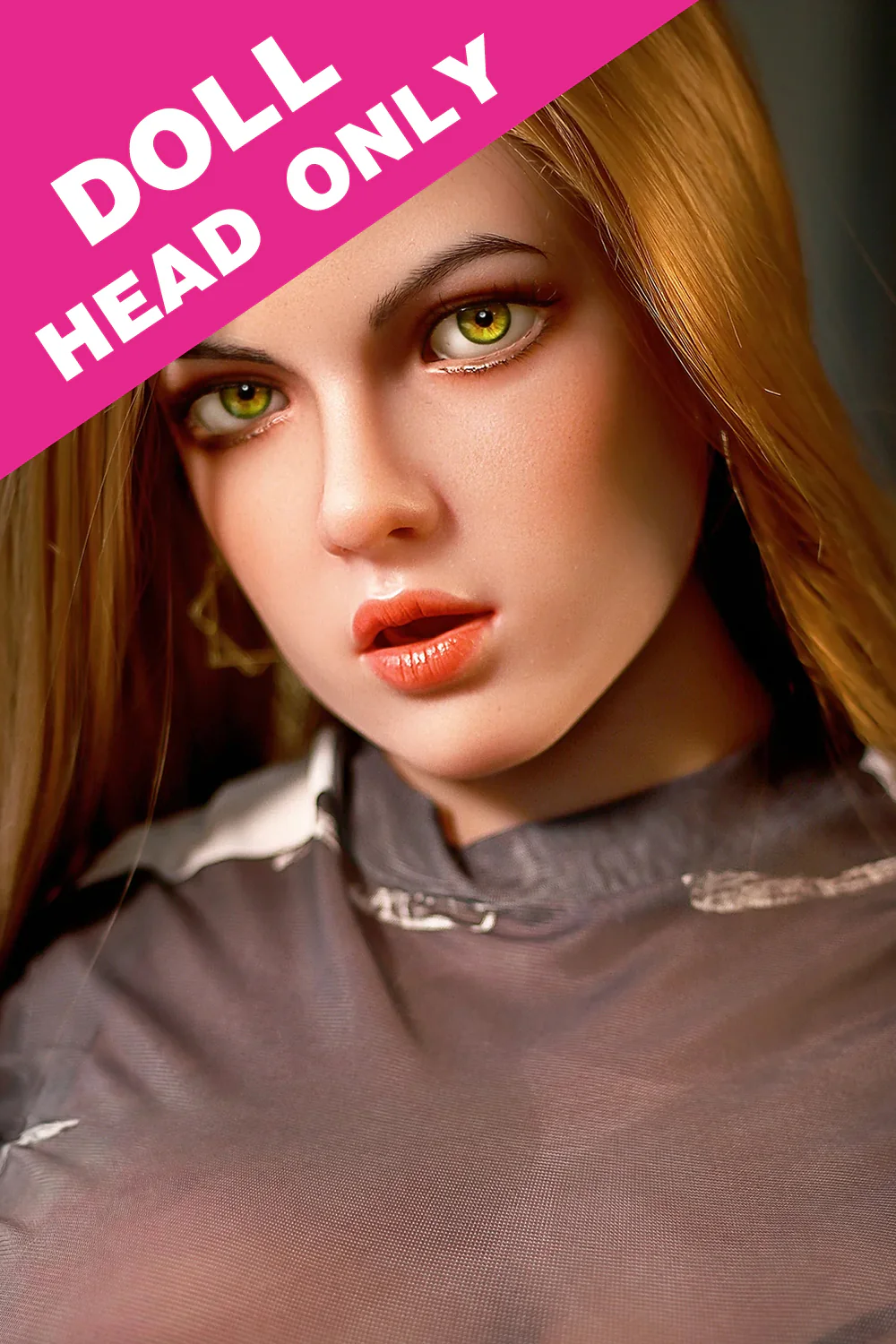 Soft Silicone #M6 Oral Sex Head Real-life ROS Sex Doll Head Only