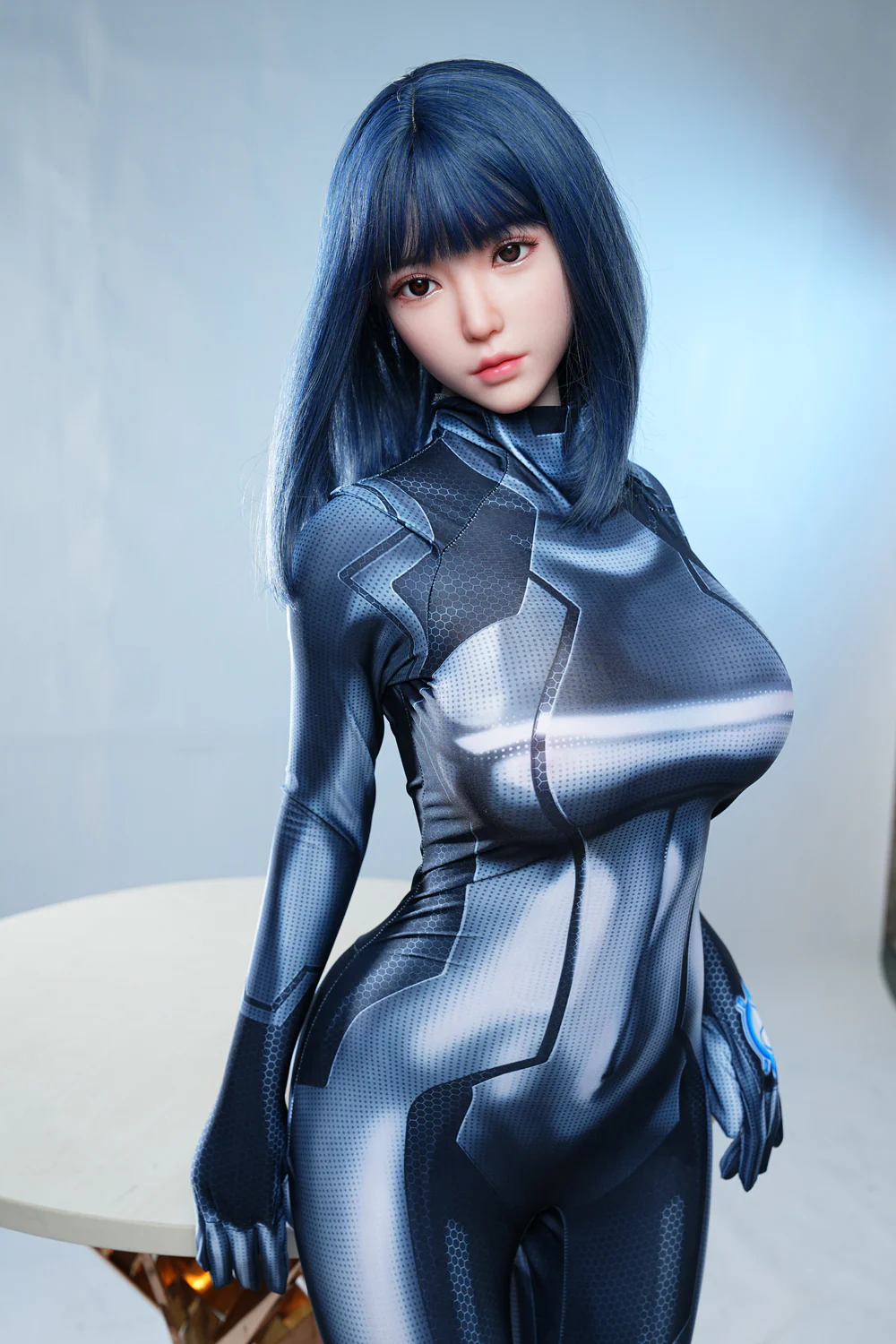 US Stock - Moe 5ft58/170cm #C39 Silicone Head + TPE Body Asian Cute Love Doll Free 2nd Head