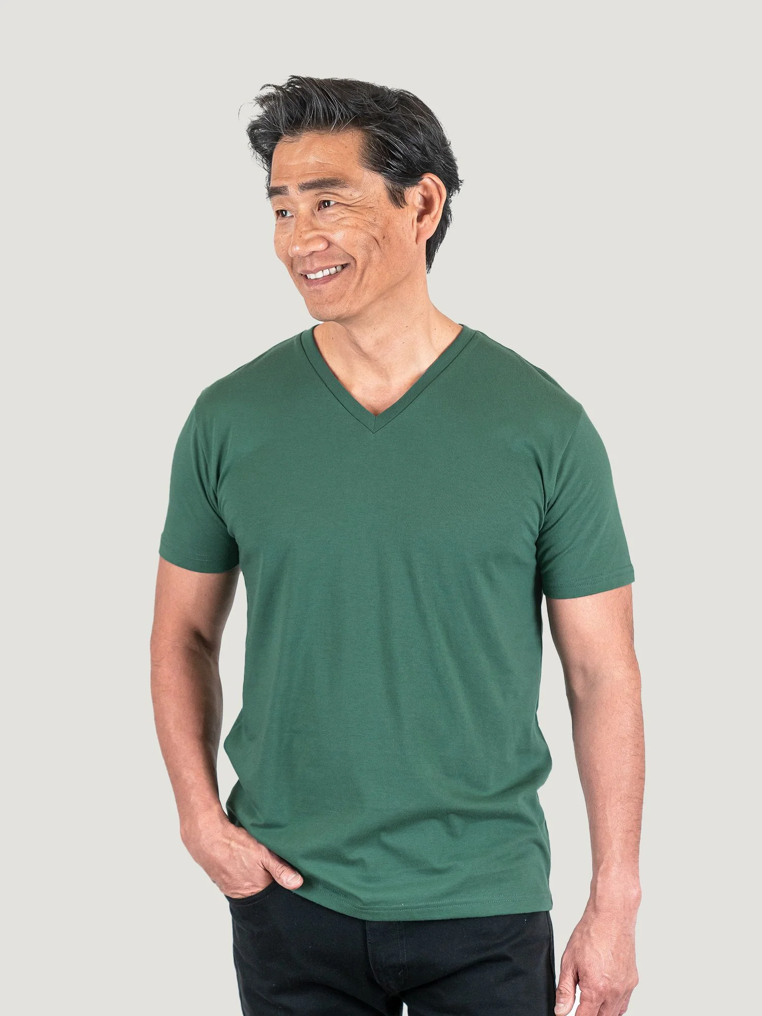 Pine Green V-Neck FINAL SALE