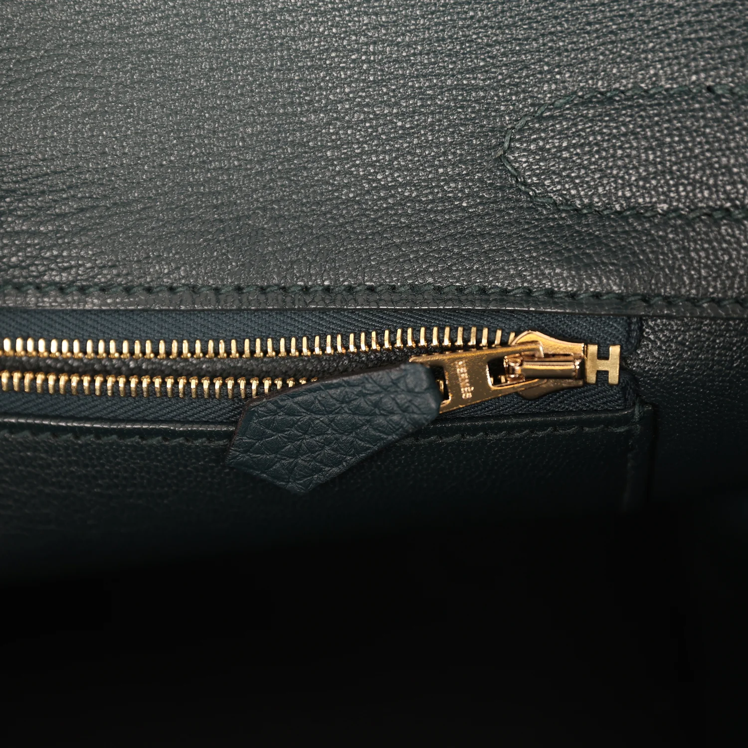Hermes Birkin 30 Vert Cypress Clemence Gold Hardware