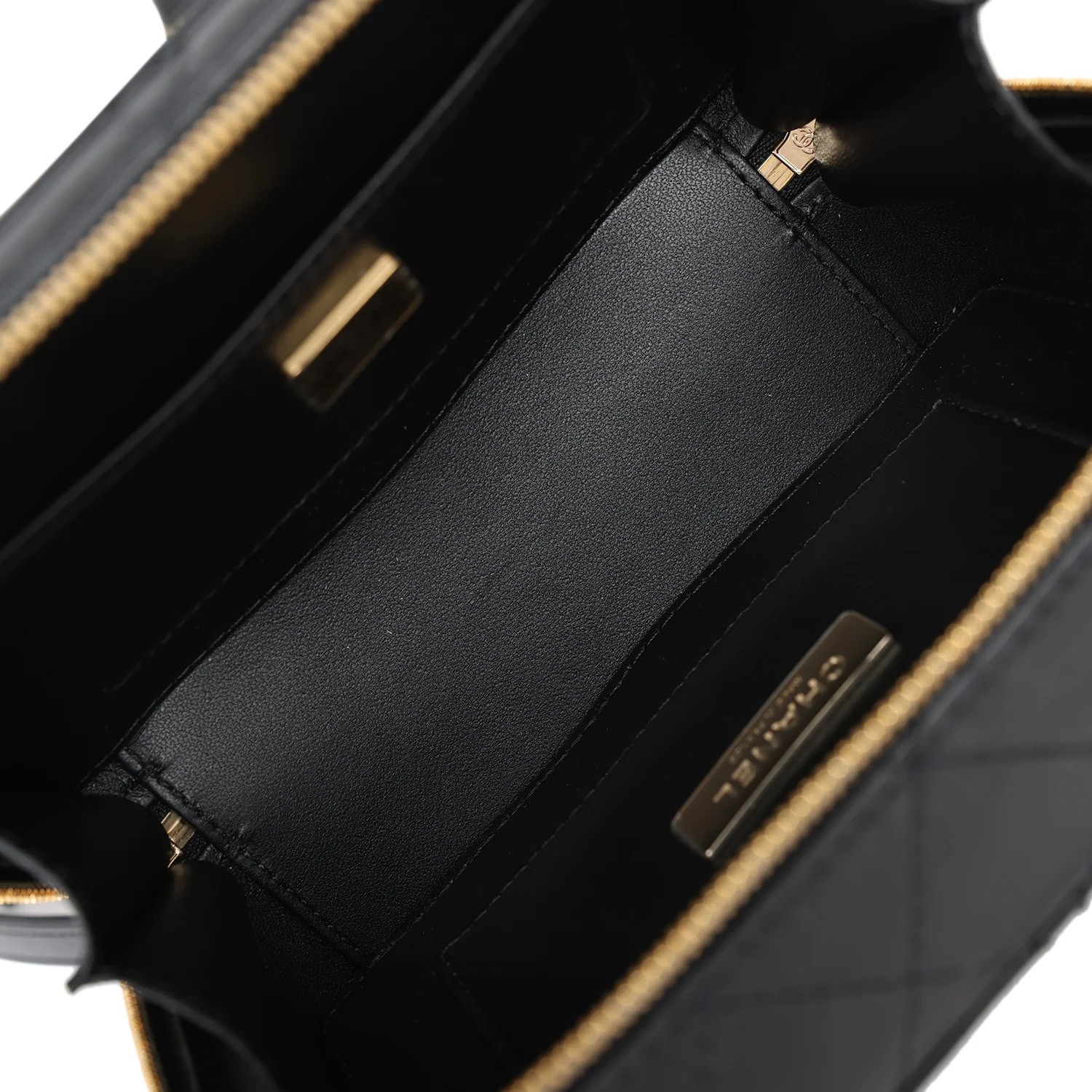 Chanel Coco Click Camera Bag Black Lambskin Light Gold Hardware