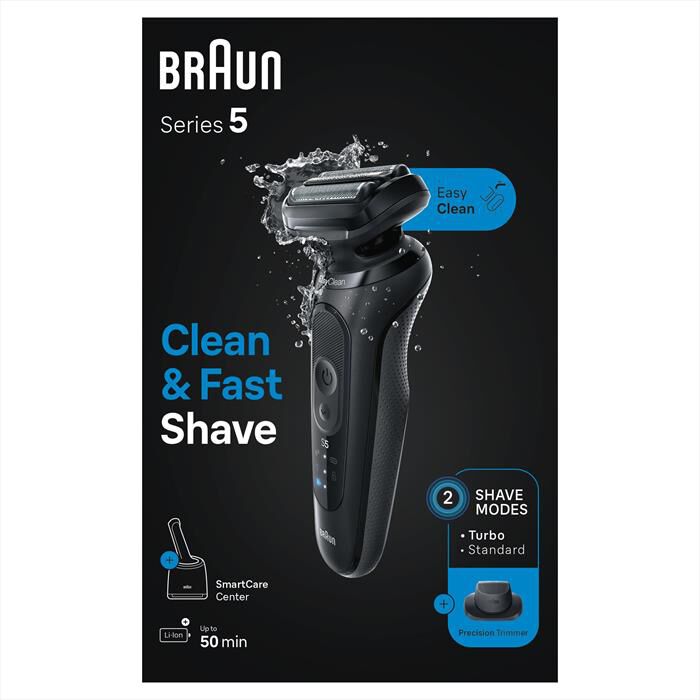 BRAUN - Rasoio SERIES 5 52-N7200CC-NERO