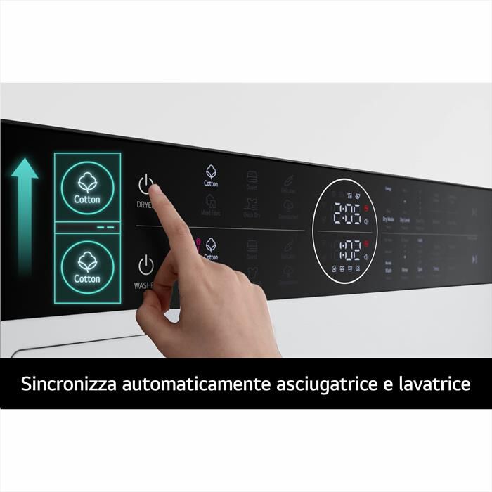LG - Lavasciuga WASHTOWER WT1210WWF 12/10 Kg Classe A-Bianca