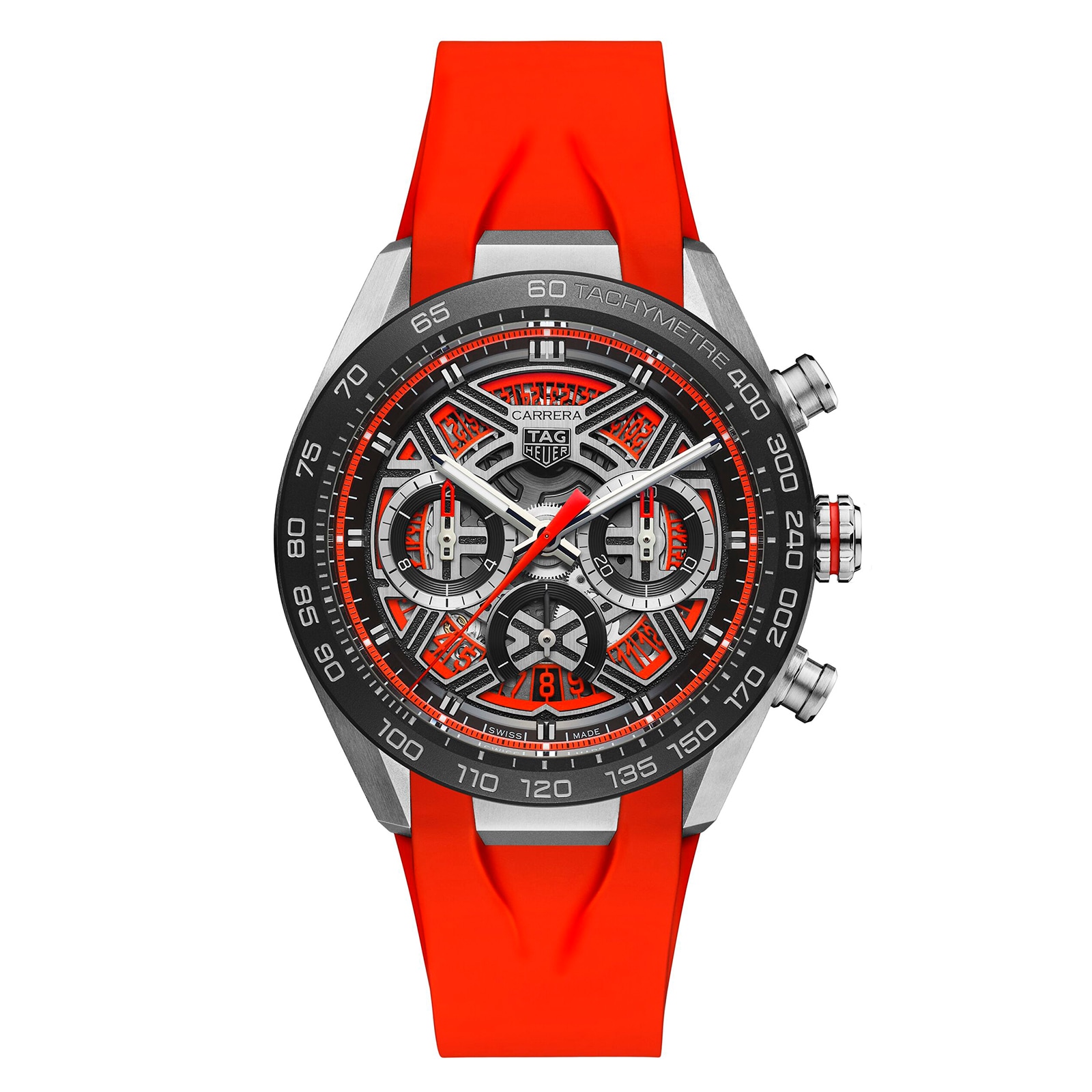 【7A Quality】TAG Heuer Carrera Chronograph Extreme Sport 44mm Mens Watch Red CBU2082.FT6275