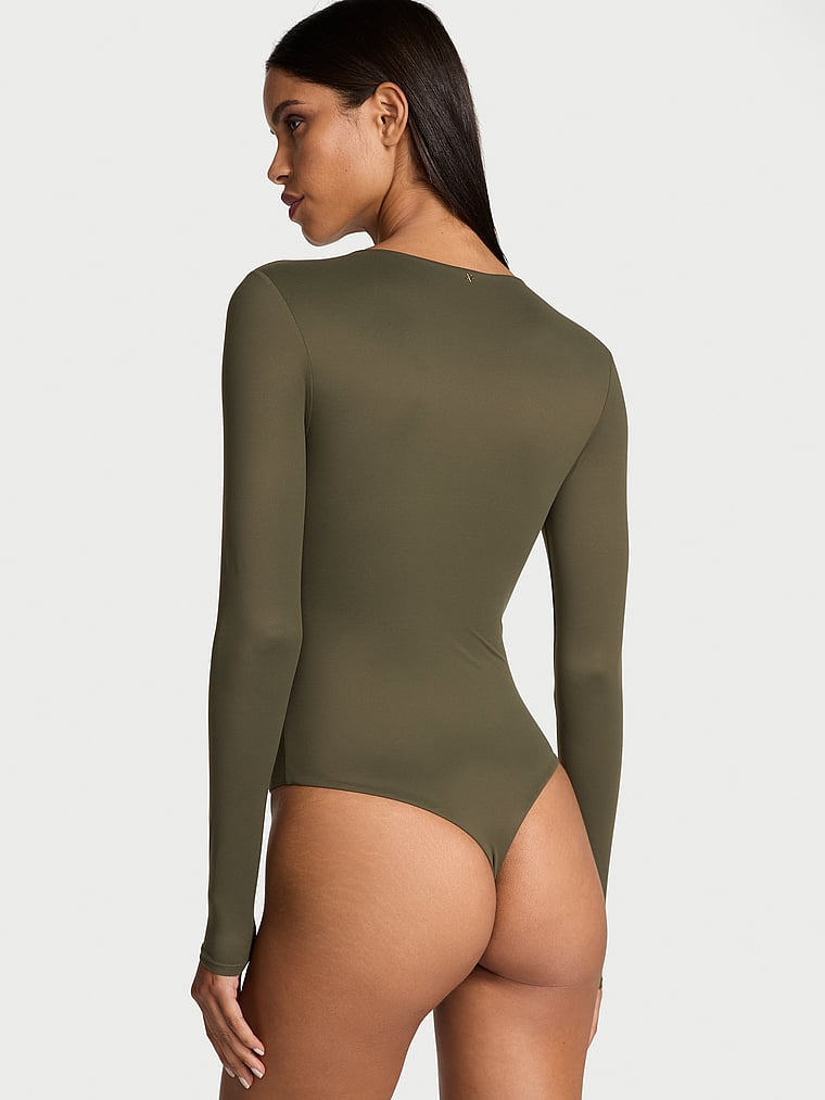 Victoria's Secret BODYWEAR by Victoria with FeatherSoft? Innovation Long-Sleeve Bodysuit