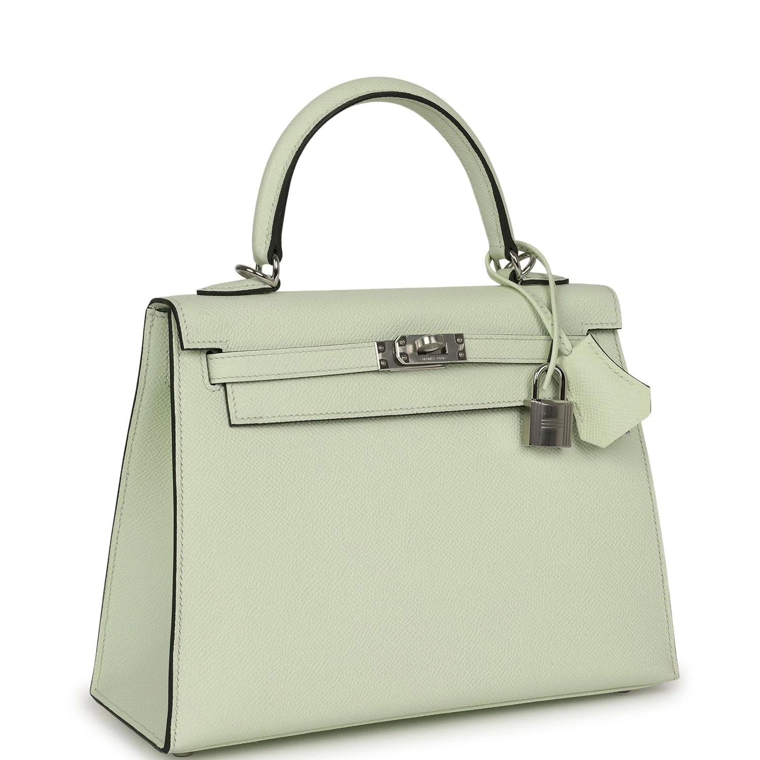 HERMÈS Kelly Sellier 25 Vert Fizz Epsom Palladium Hardware