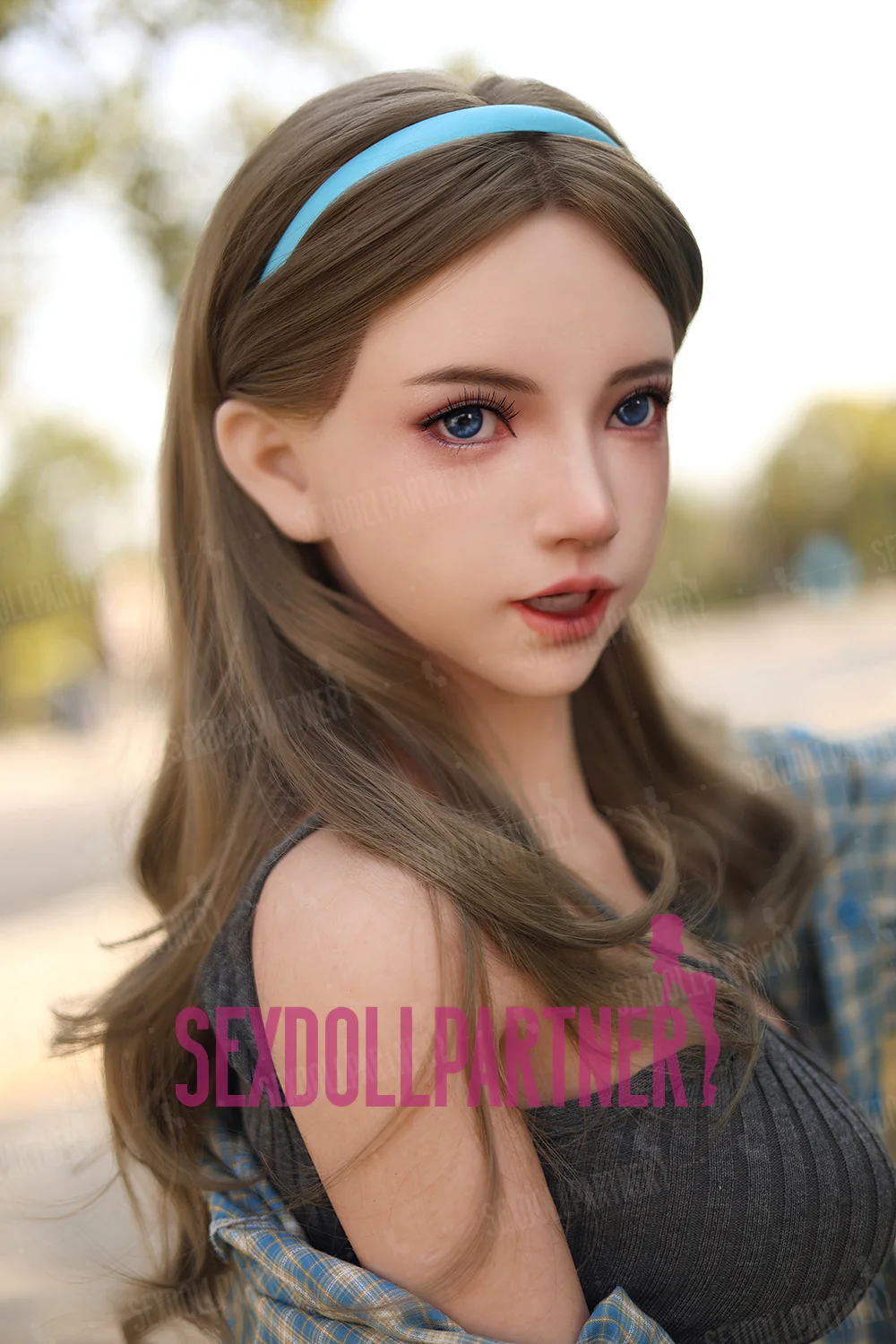 US Stock - Tindra 4.92ft/ 150cm #K171 ROS Head Full Silicone Medium Boobs Cute Real-looking Blowjob Sex Doll