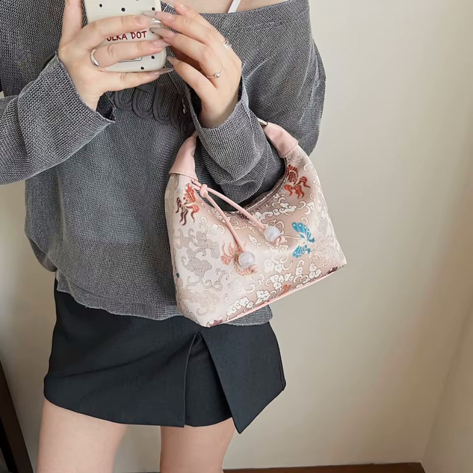 Small Crossbody Bags for Women 2025 Luxury Designer Silk Handbags and Purses Shoulder Bag
