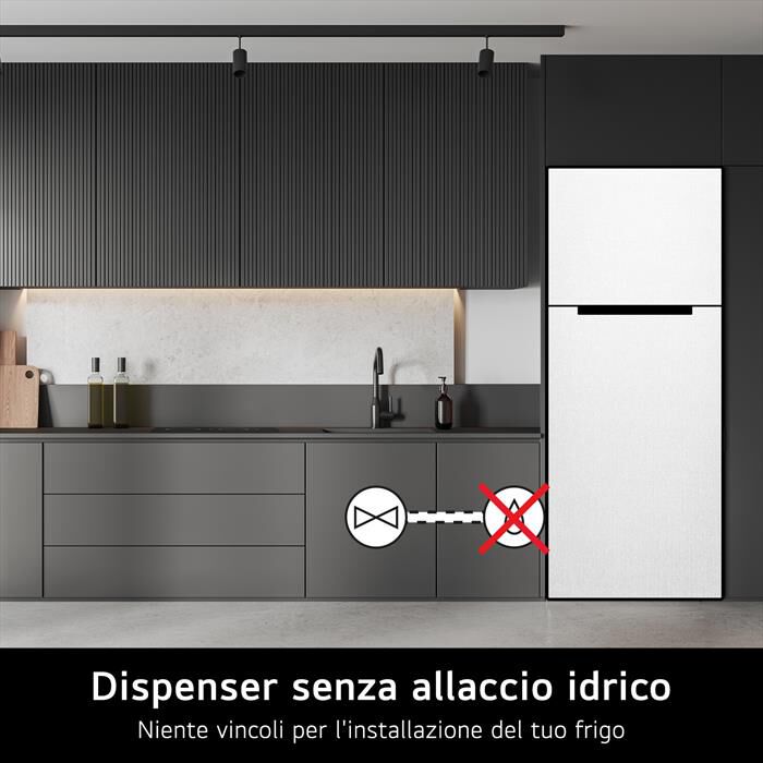 LG - Frigorifero 2 porte GTF744SEPED Classe E 509L-Beige