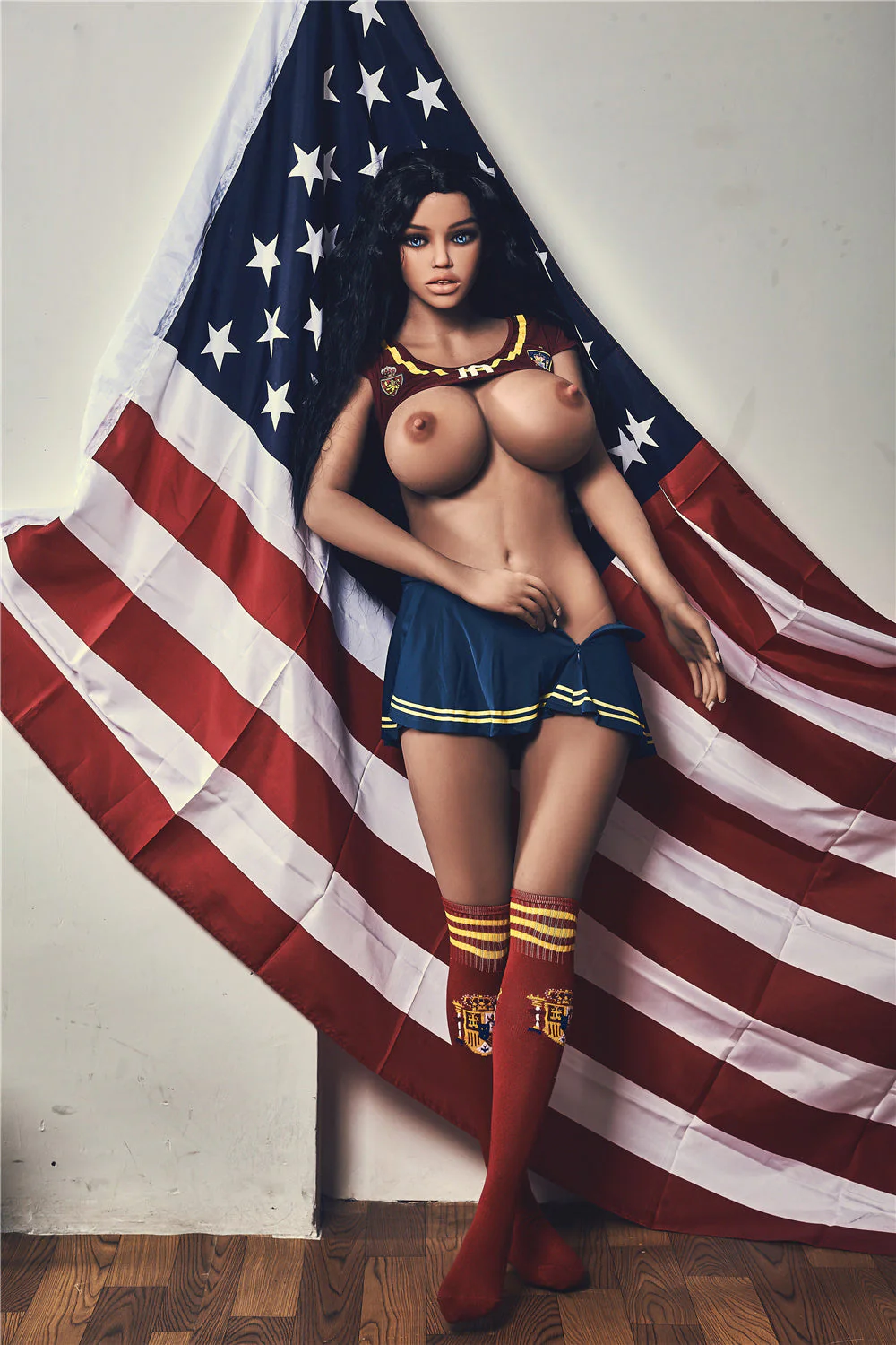 US Stock - Irontechdoll Jane 5ft34/ 163cm #56 Head TPE Huge Boobs Sexy Football Sex Doll