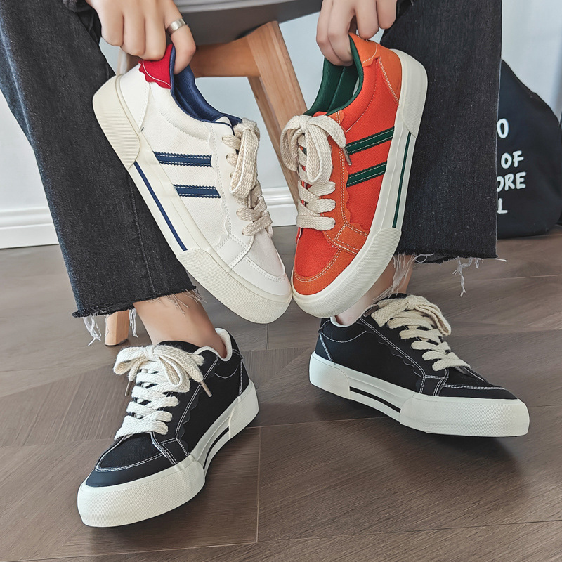 Retro Casual shoes breathable canvas shoes for men