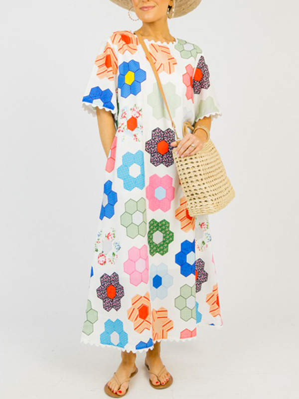 NEW🔥 Floral Print Tie Waist Dress- Tax Free