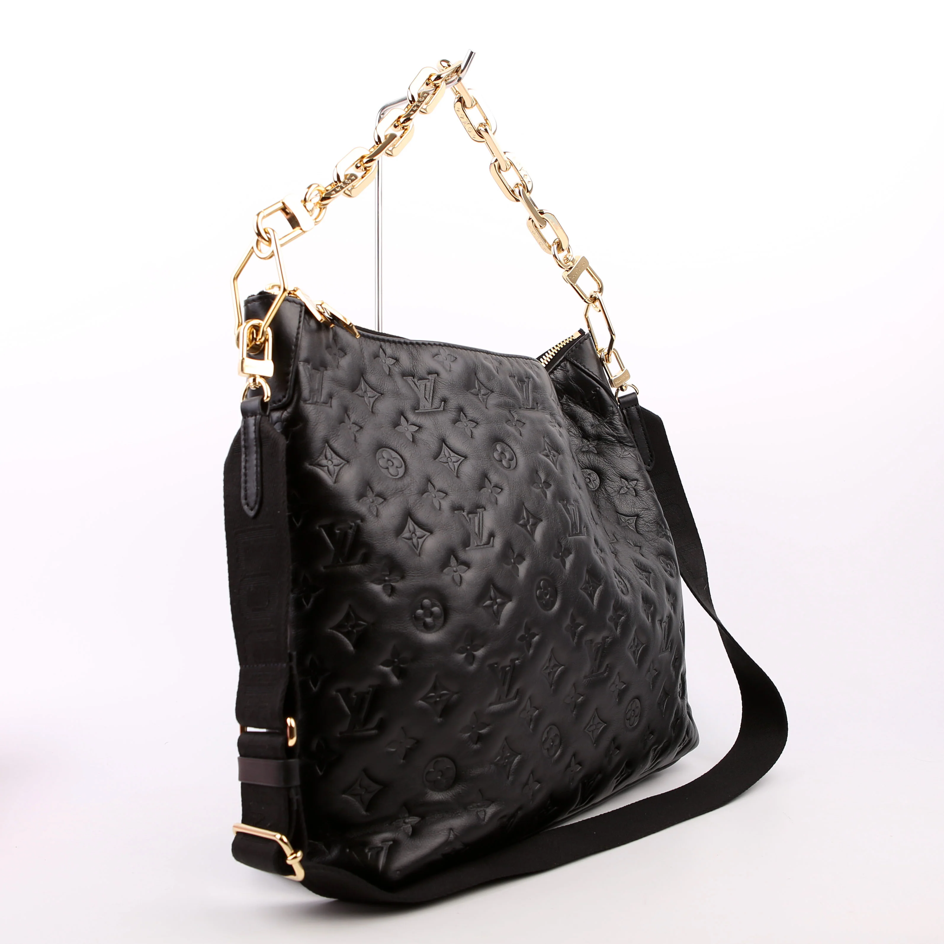 LOUIS VUITTON Coussin Hobo MM Empreinte Black