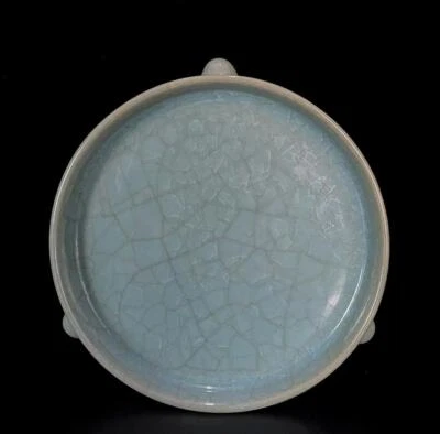 Old Chinese Ru Kiln Brush Washer w/feet N665