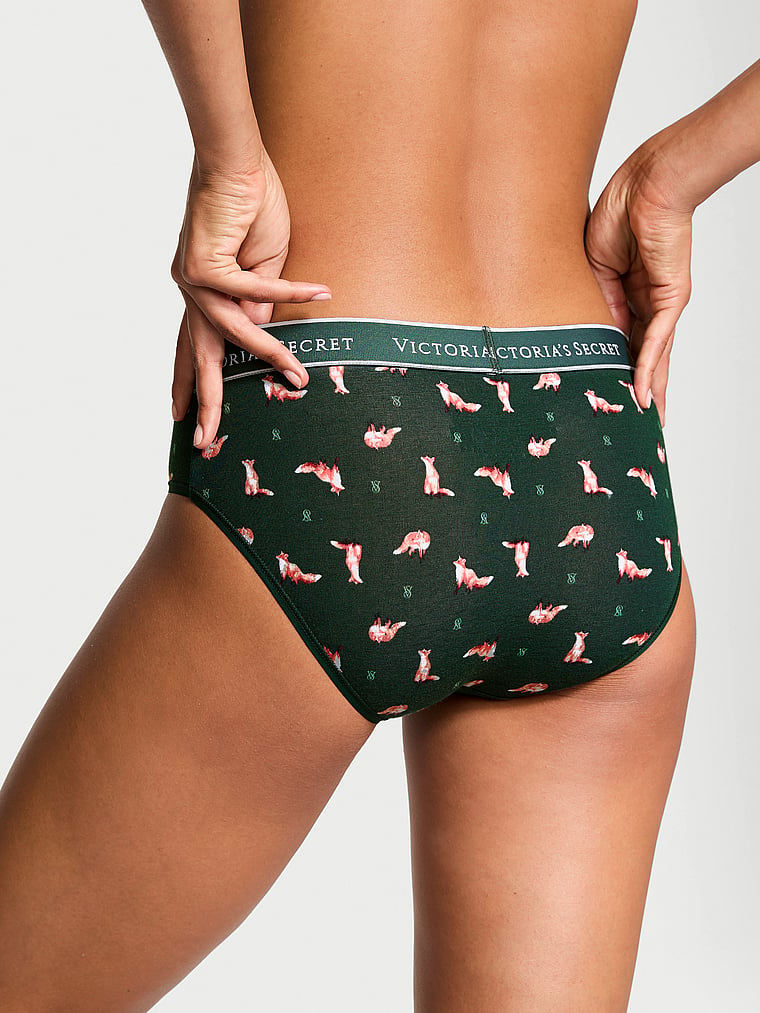 Cotton Logo Cotton Hiphugger Panty Smooth