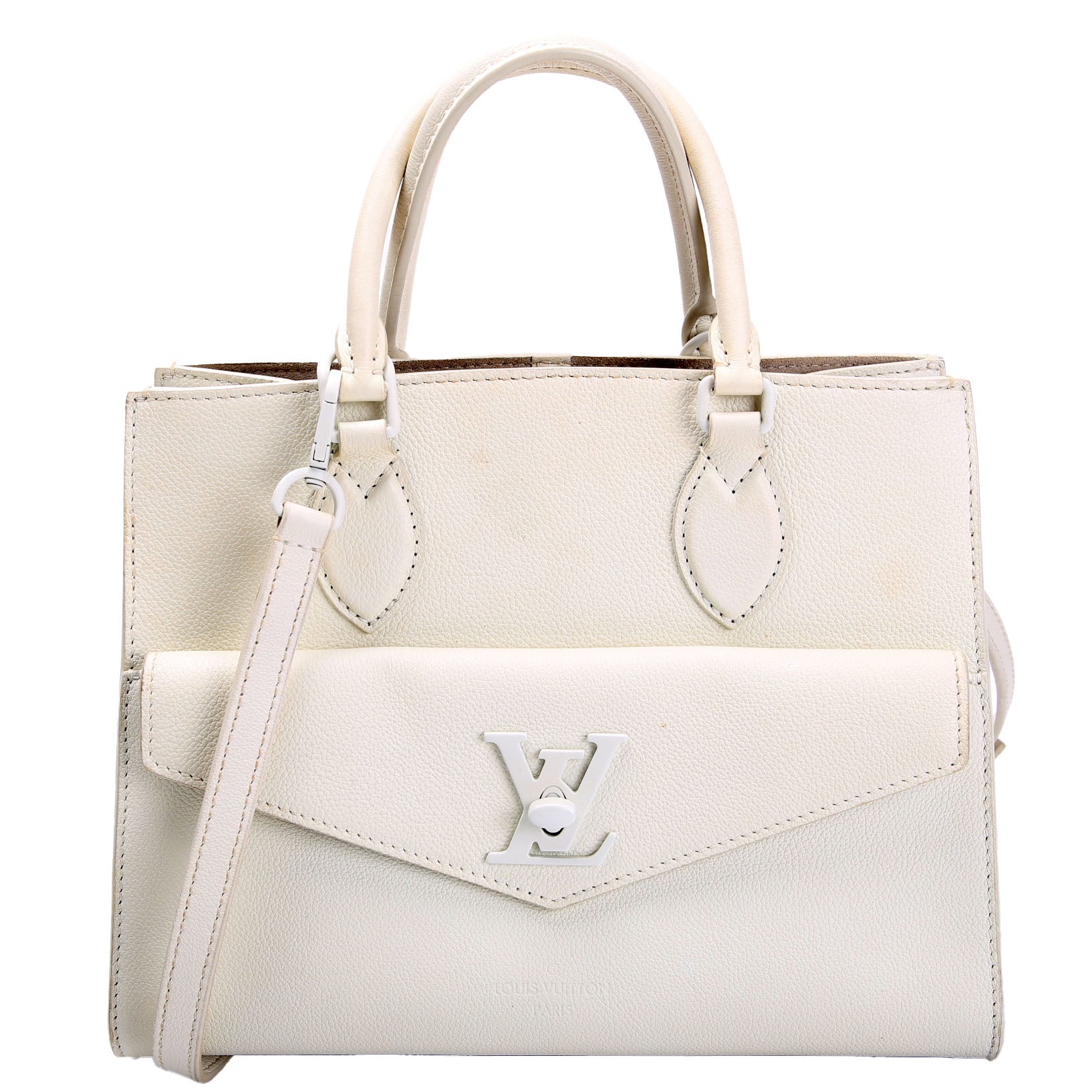LOUIS VUITTON Lockme Tote PM White