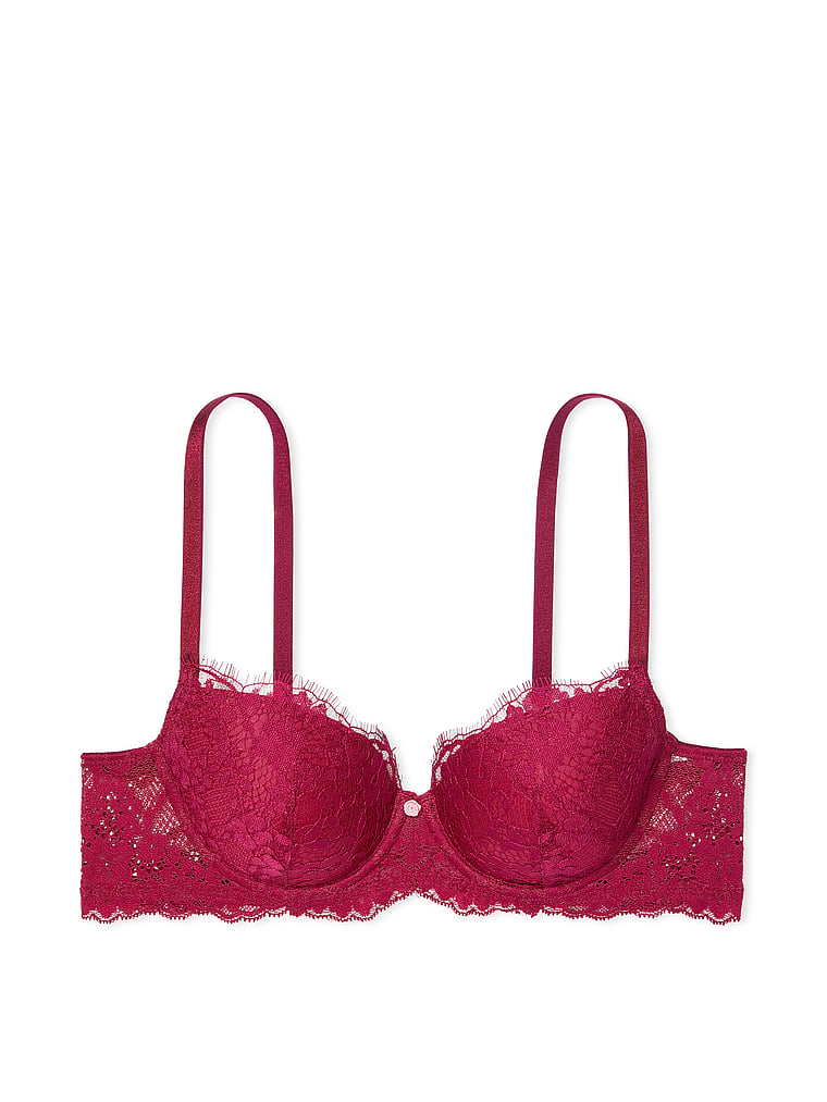 Dream Angels Lace Lightly Lined Classic Coverage Demi Bra Lace