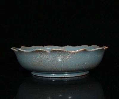 Old Chinese Ru Yao Ru Kiln Dish N4281